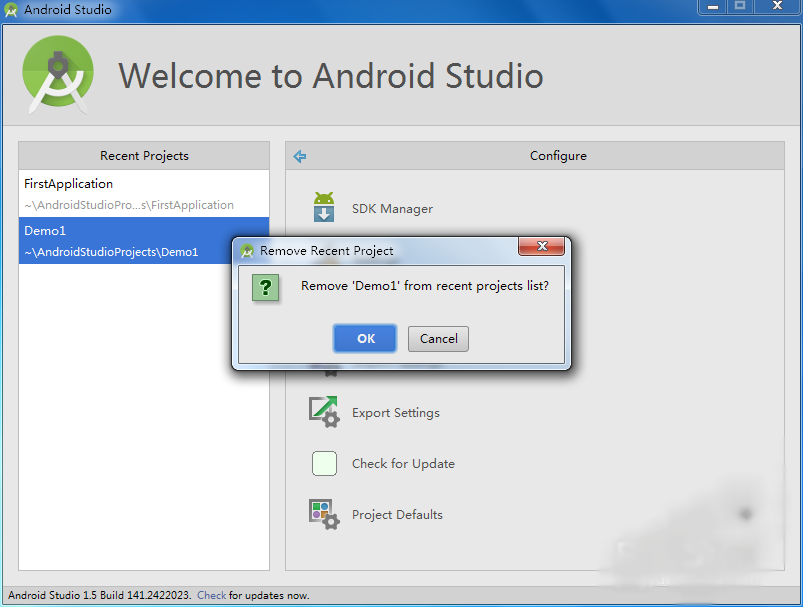 Android,studio,删除,Android项目