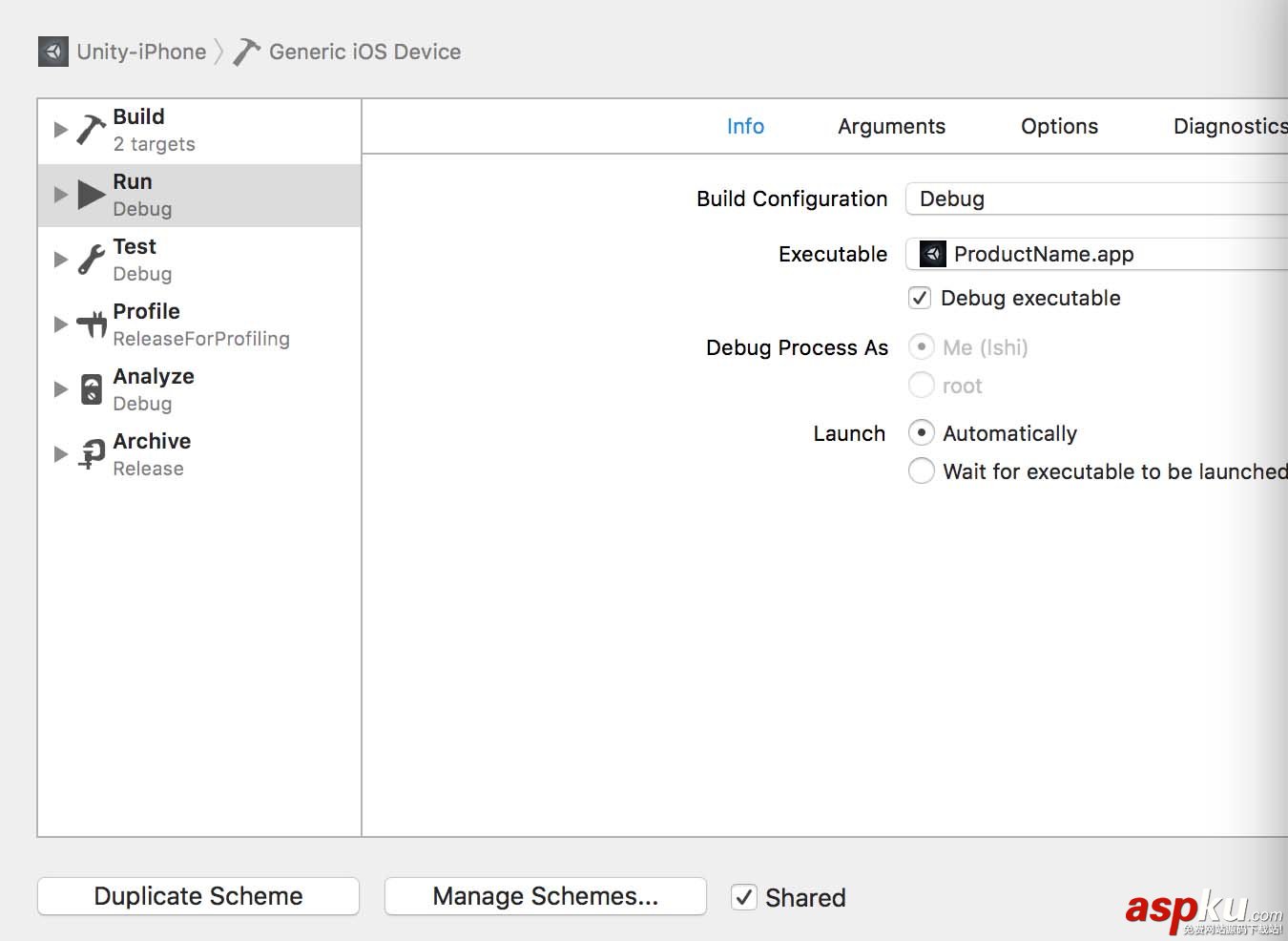 Unity,IOS,Build,Settings,选项