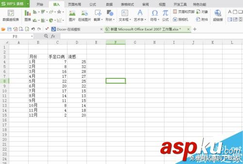 EXCEL2007,表格,折线图