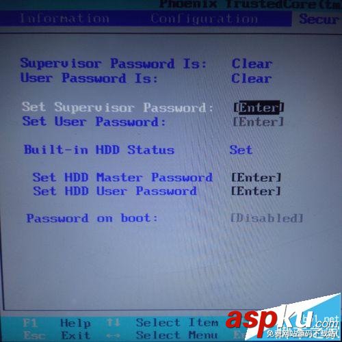 笔记本,HDD,password