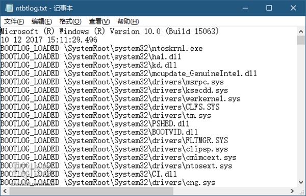 Win10,引导日志