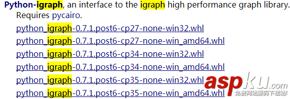 Python-igraph环境配置,python-igraph,Windows7
