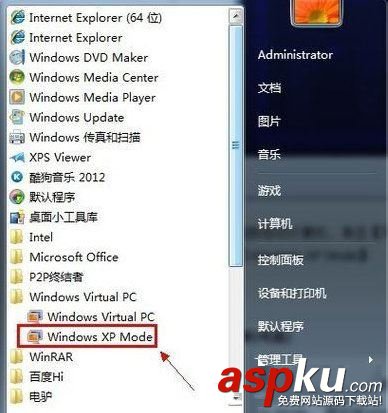 Win7,Windows,XP,Mode