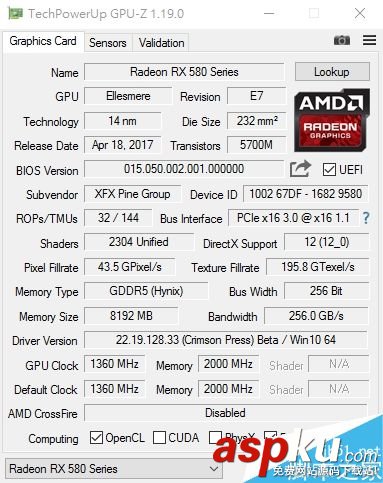 RX580,跑分,超频,AMD