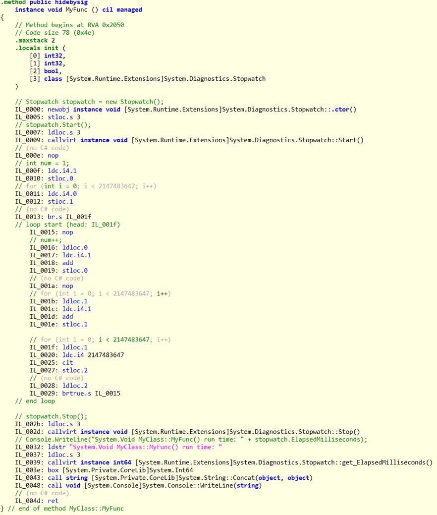 C#,执行时间,代码注入