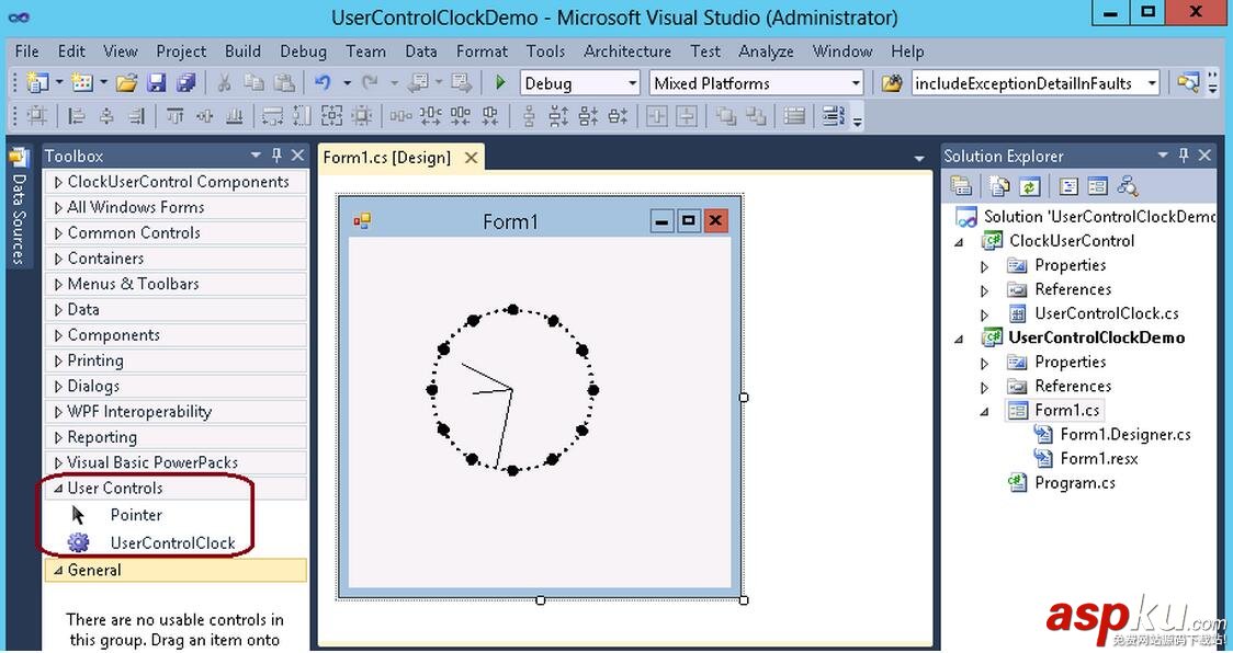 C#,自定义控件,用户控件