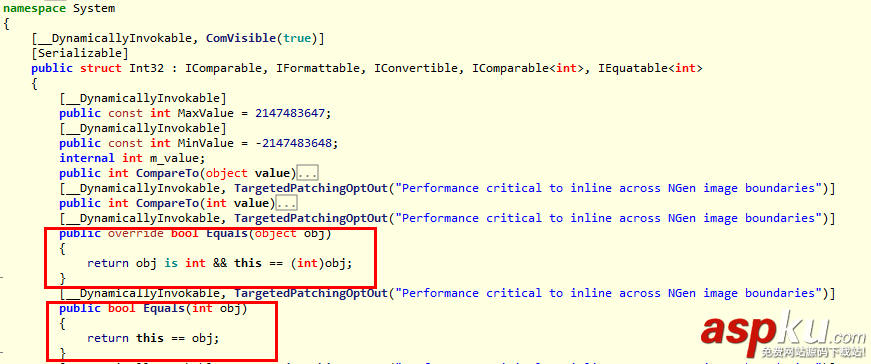 C#值类型、引用类型中的Equals和==的区别浅析