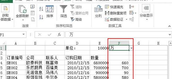 excel2013怎么设置以百万位单位 excel2013设置以百万位单位的方法