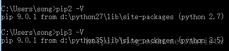 python,python2,python3,共存,pip共存