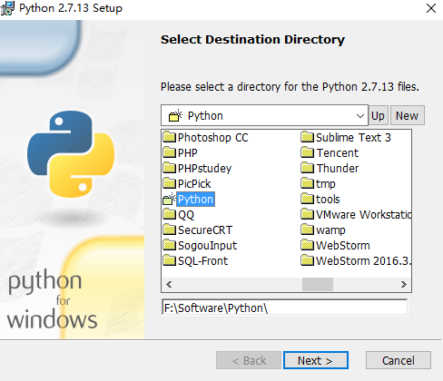 Win10,python2.7.13,安装,配置