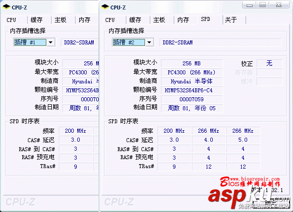 使用Thaiphoon更改DDR2内存条SPD信息