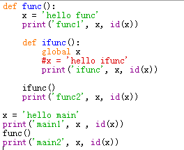 Python,关键字,global,nonlocal