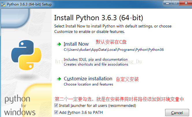 win7,python3.6