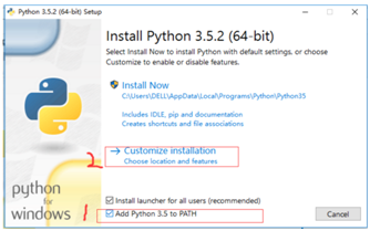 win10,python3.5.2,tensorflow,环境搭建