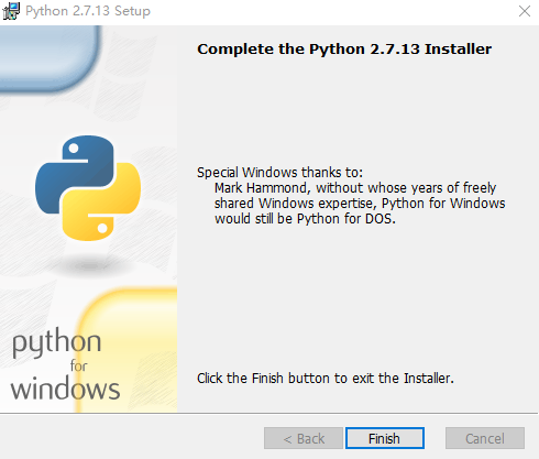 Win10,python2.7.13,安装,配置