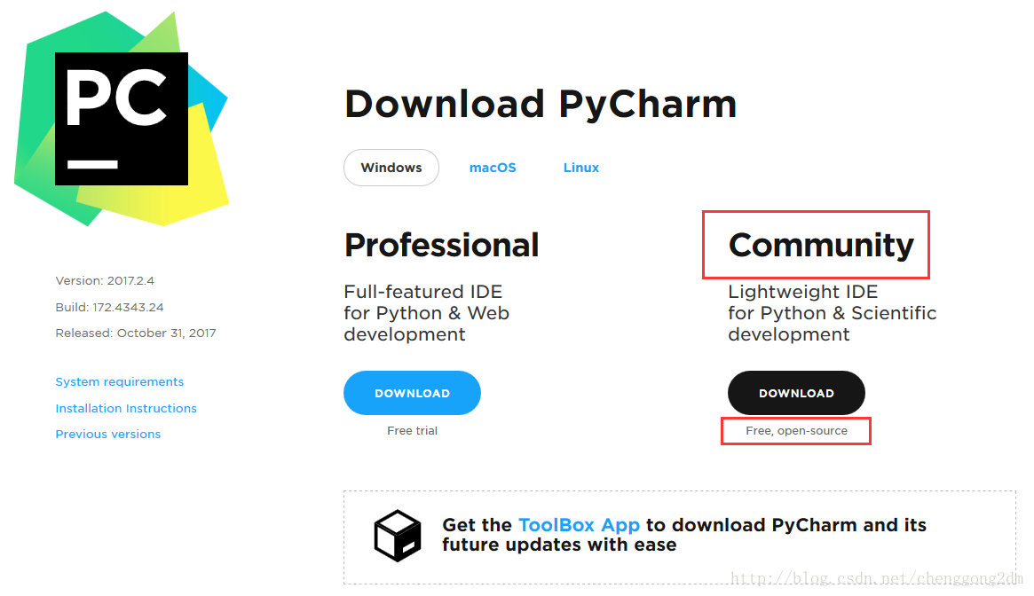 pycharm,安装