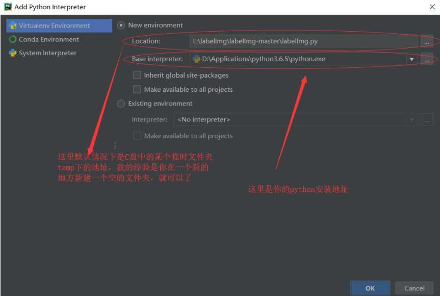 pycharm,interpreter,为空