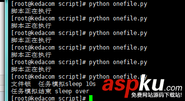 python,脚本锁,执行脚本