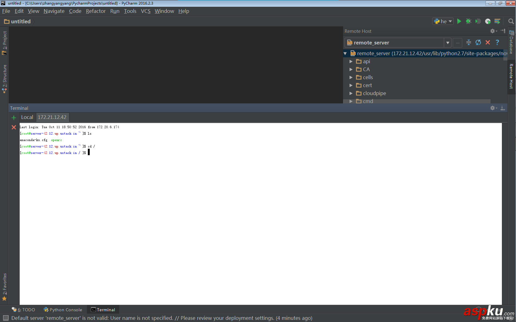 pycharm,openstack