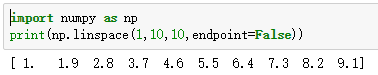 numpy,linspace,函数,python