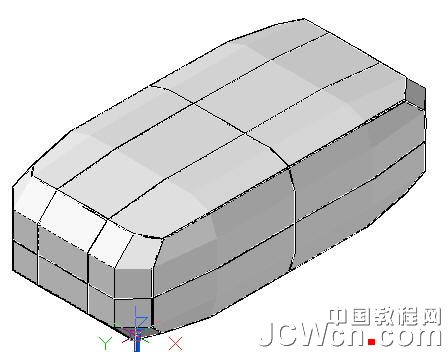 AutoCAD运用长方体网格拉伸制作双人和多人沙发