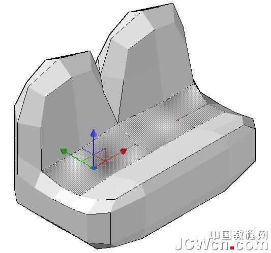 AutoCAD运用长方体网格拉伸制作双人和多人沙发