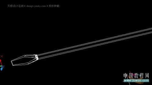 AutoCAD造型实例：一字形螺丝刀头