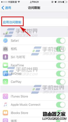 苹果iPhoneSE应用访问限制怎么设置