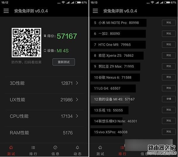 小米4S跑分多少 小米4S与小米5跑分对比