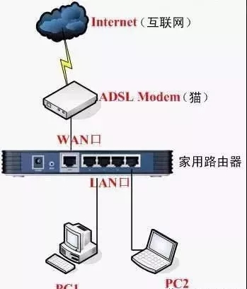 网线、猫和路由器是怎么连接的？