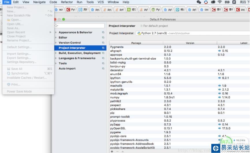 pycharm python切换解释器失败