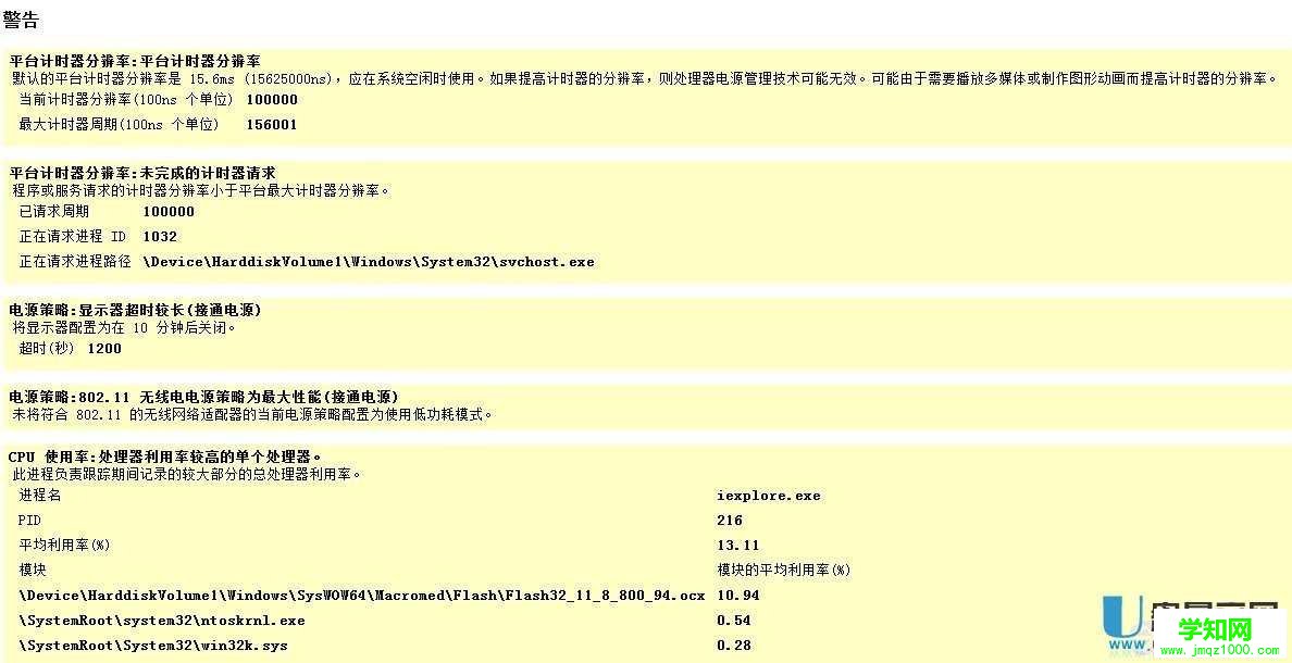 怎么用系统工具检测电脑电源使用效率情况