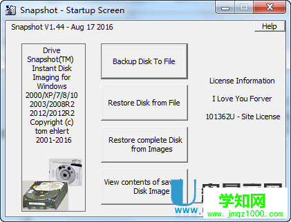 Disk SnapShot超小系统备份还原工具1.44.0.17513 32+64位winpe版