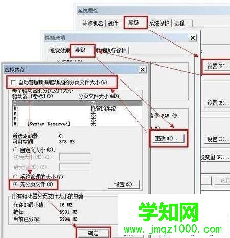 关闭磁盘分页