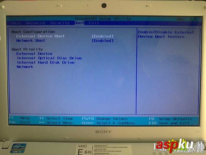 索尼笔记本,Bios,U盘启动