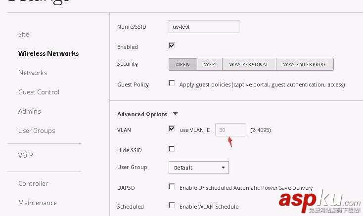 Unifi,Switch,交换机,vlan,trunk口