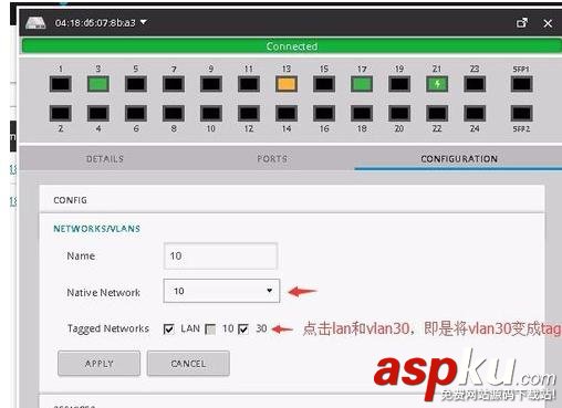 Unifi,Switch,交换机,vlan,trunk口