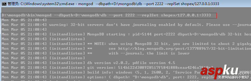 mongodb,主从复制