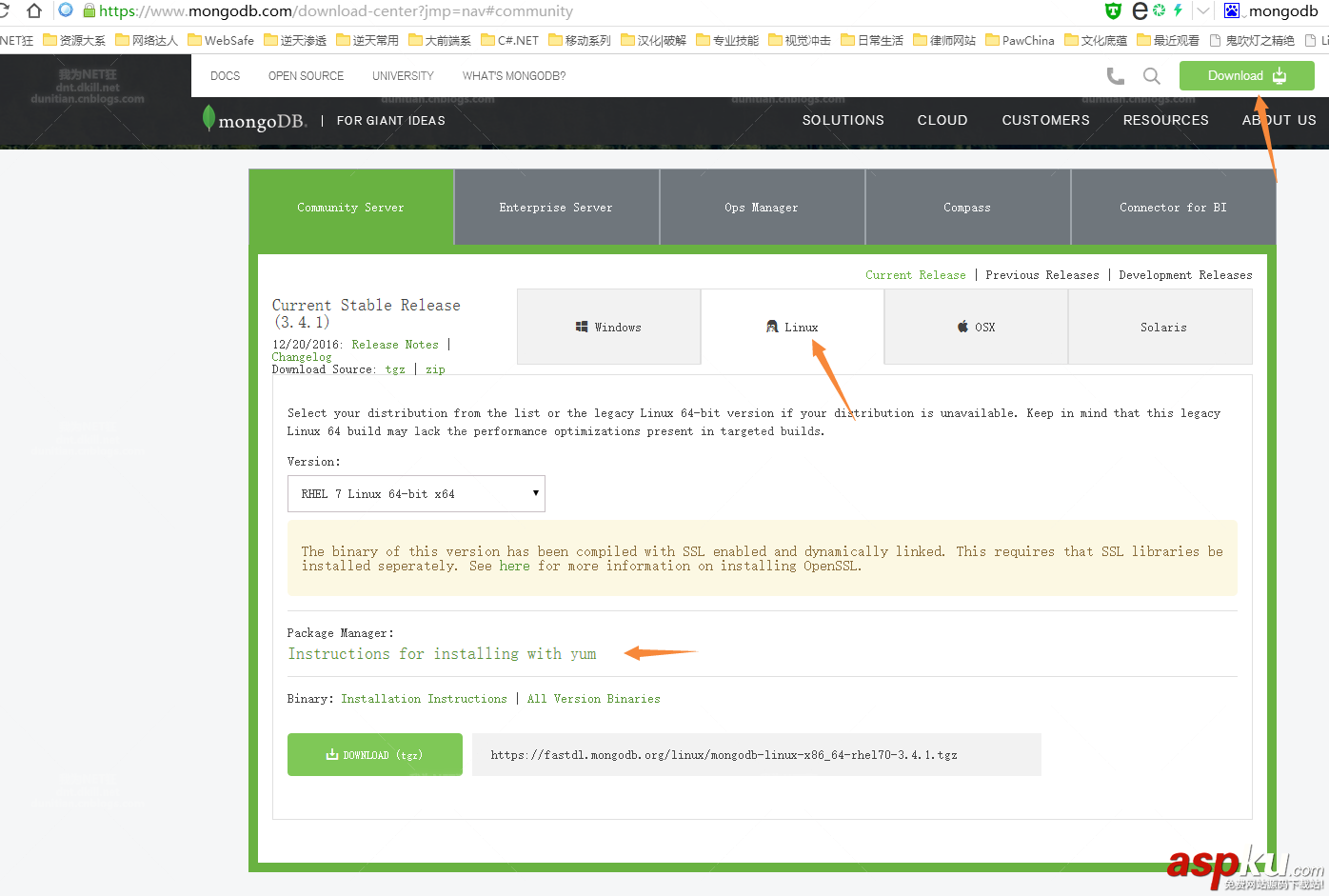 CentOS,安装,Mogodb