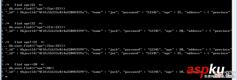 MongoDB入门教程之细说MongoDB数据库的增删查改操作