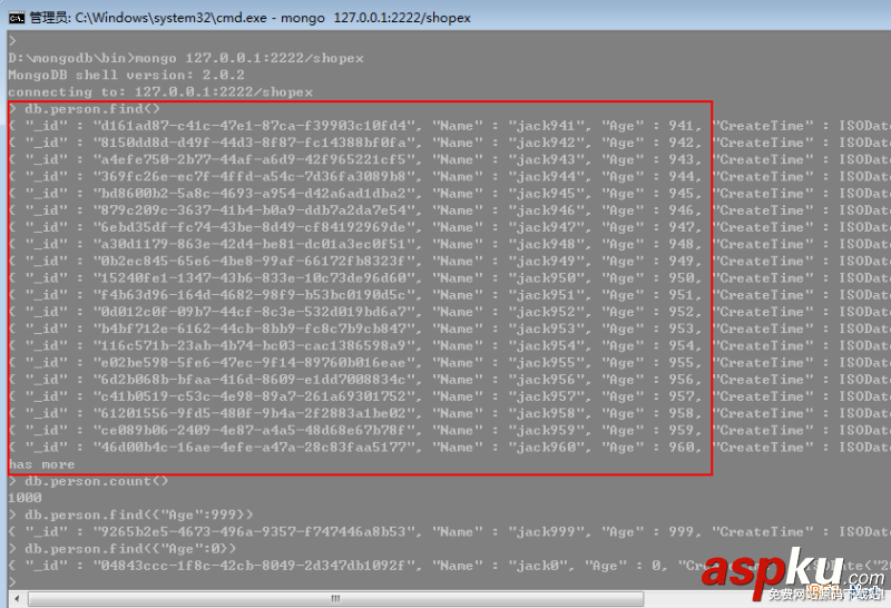 MongoDB入门教程之C#驱动操作实例