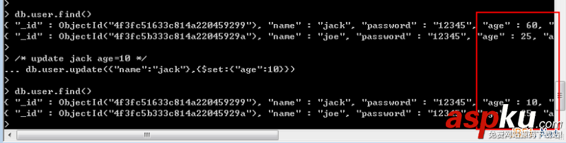 MongoDB入门教程之细说MongoDB数据库的增删查改操作