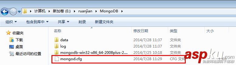 Windows 无法启动MongoDB服务 错误1067：进程意外终止