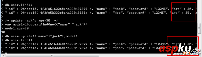 MongoDB入门教程之细说MongoDB数据库的增删查改操作