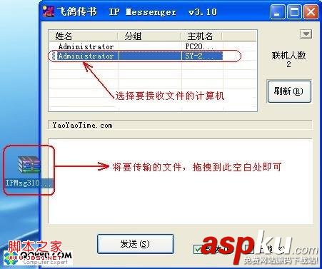 局域网,飞鸽传书