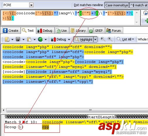 coolcode转SyntaxHighlighter与Mysql正则表达式实现分析