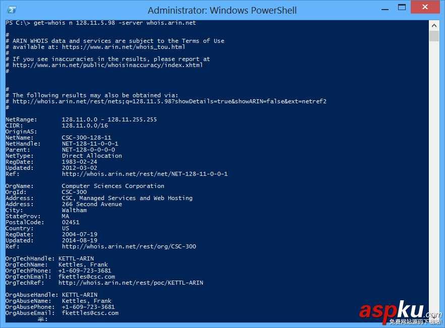 PowerShell,技巧,获取,域名,whois