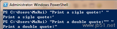 引号,转义字符,PowerShell