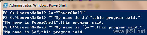 引号,转义字符,PowerShell