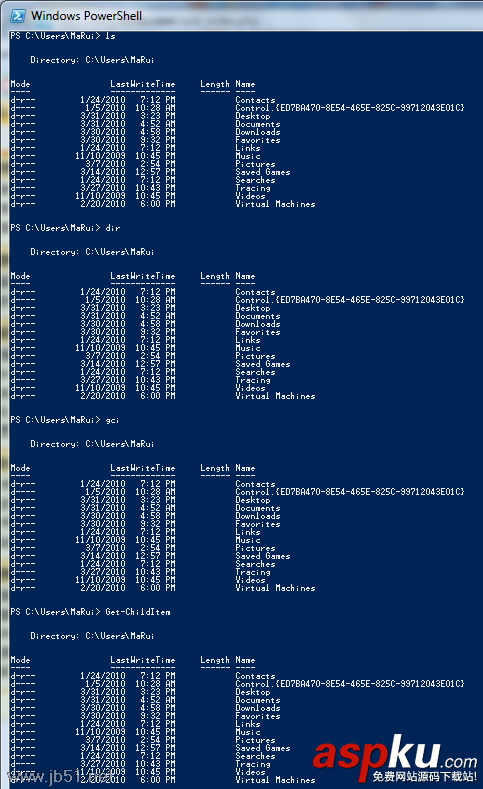 PowerShell,Aliases